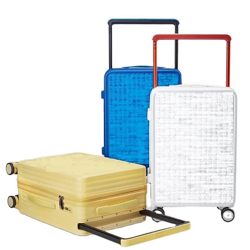 Valise à roulettes large avec plus d'espace, valise à roulettes en aluminium, sac de voyage pour PC, bagage d'étudiant
