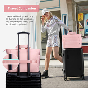 Sac fourre-tout isotherme pour femme, noir, horizontal, carré, avec fermeture éclair, style décontracté, design simple - Product Image 4