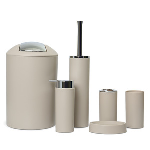 ชุดอุปกรณ์ห้องน้ำ 6 ชิ้น, ที่วางของ, กล่องสบู่, แปรงขัดห้องน้ำ - Product Image 4