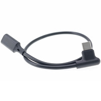 Kabel Pengisian Cepat Tipe-C Male Female 90 Derajat OEM Pabrik Sumber, Konduktor Tembaga Murni, Selubung PVC, untuk Ponsel Reverse