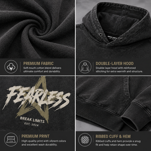 Sudaderas con Capucha con Diseño Gráfico, Sudadera con Logotipo Personalizado, Mezcla de Algodón Premium, Corte Holgado, Sudadera de Moda Urbana - Product Image 3