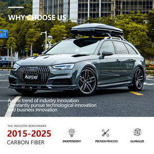 Diffusore in Fibra di Carbonio Secca Karbel Font Lip KB per Audi A4 B9 <span class=keywords><strong>Allroad</strong></span> (2017-<span class=keywords><strong>2019</strong></span>) - Product Image 5