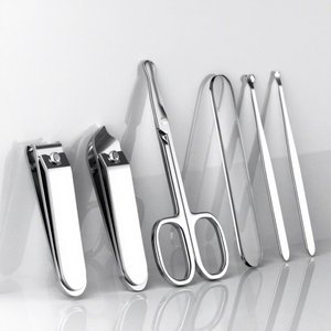 6 Pcs Stainless Steel <b>Nail</b> <b>Clipper</b> <b>Set</b> Vertical Manicure Pedicure Tool Kit Portable Personal Care - Product Image 2