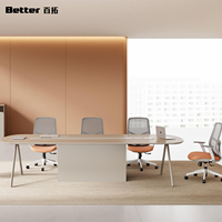Bureau de travail individuel écologique pour employés, en bois, fabriqué par des fabricants de mobilier de bureau