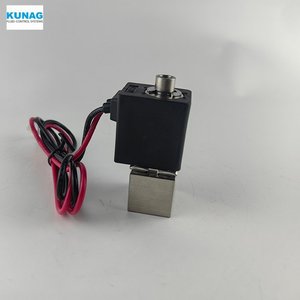 Válvula Solenoide KUNAG 1/8 pulg. G1-8 M5 de Acero Inoxidable Normalmente Abierta, Válvula de Control Electro-Neumática - Product Image 1