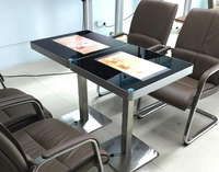 Table tactile 21.5-43 pouces kiosque interactif carré ou rectangle restaurant thé café table intelligente