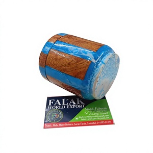 Brûleur à bakhoor en bois et résine - Le brûleur d'encens est utilisé pour créer des parfums naturels à la maison. Falak World Export. - Product Image 5