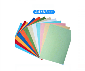 <span class=keywords><strong>Papier</strong></span> artisanal gaufré A3 <span class=keywords><strong>A4</strong></span>, couverture de reliure de livre à double face enduite, avec matériaux recyclés, compatible avec l'impression offset - Product Image 4