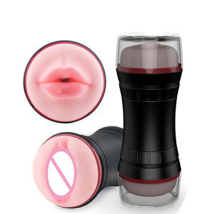 Masturbador Oral y Vaginal 2 en 1, Copa Masturbadora de Bolsillo con Textura 3D, Vagina Realista, Juguetes Sexuales para Hombres - Product Image 1
