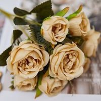 Fleur Artificielle Pivoine Style National Couleur Fausse Fleur Pivoine Restaurant Soie Fleurs Artificielles