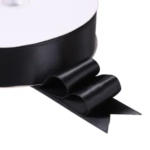 Customized Ribbon 1.5 inch Wide Decorative Polyester Single Face Satin Ribbon for Gift Wedding