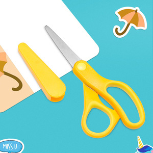 Children's Safety Scissors Yellow Rounded Tip Stainless Steel Craft Scissors For Home Use Bulk Pack - Product Image 3