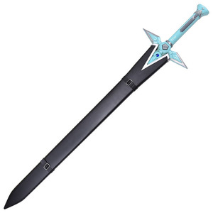 <span class=keywords><strong>Épée</strong></span> de cosplay <span class=keywords><strong>Kirito</strong></span> blanche en métal, échelle 1:1, arme de cosplay de 41,73 pouces de long avec fourreau pour jeu de rôle - Product Image 5