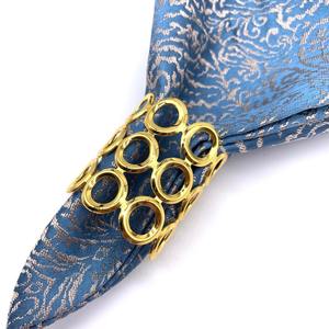 YAMAI Anneaux de serviette de table de mariage de luxe en fer, strass modernes, durables, écologiques, en stock, modèle rond de 5 cm C29 - Product Image 2