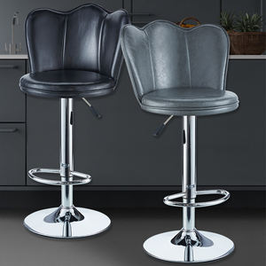 <span class=keywords><strong>Tabouret</strong></span> de comptoir pivotant à <span class=keywords><strong>hauteur</strong></span> de <span class=keywords><strong>snack</strong></span> au design moderne fauteuil de bar en cuir festonné - Product Image 4