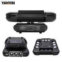 Projecteur LED RGBW 12x10W à tête mobile, effet faisceau double rotation, contrôle DMX512, fonctionnement automatique, pour scène, boîte de nuit, mariage, spectacle