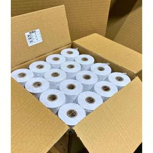 Papier thermique imperméable de haute qualité personnalisé 80mmx80mm 100% pâte de bois Rouleau de caisse ATM de supermarché sur mesure Vente directe usine - Product Image 1
