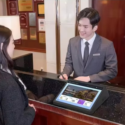 Desktop 8" Android Tablet PC Rockchip Quad Core NFC RFID Touch Screen Self-service Kiosk Business Office Use Bank POS Terminal
