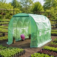 Serre de jardin portable 3x2x2m pour plantes, légumes et fleurs avec porte zippée