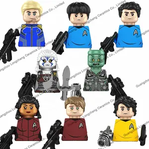 Game Star Commander Spock Doctor Bones McCoy Jaylah Sulu Mini Building Block Action Figures Children's Educational Toys KF6199