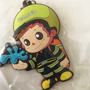 Porte-clés en PVC souple de dessin animé, pendentif créatif pour clés, fabriqué en Chine, cadeaux promotionnels d'entreprise - Product Image 3