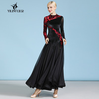 Ylf720 LILACDANCE Robe de danse de compétition de salon américain 100 % polyester de haute qualité, personnalisée, pour adultes – Grande Vente