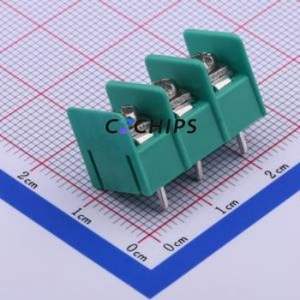 JL762B-76203GA1 Barrier Terminal Block Through hole Component (THT),P=7.62mm Connector Two Sides 7.62mm 1x3P Straight Pin - Product Image 1