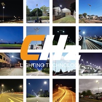 Lumière routière LED CHZ ST40 IP66, corps en aluminium AC, lentille en verre, certifiée CE, durée de vie de 50 000 heures, pour application en rue