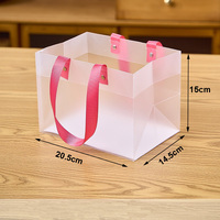 Boîte de papier kraft rose chocolat 3/4/9/16 avec manchon en PVC | Boîte d'emballage alimentaire Cookie Cupcake Macaron Treat avec séparateur de papier