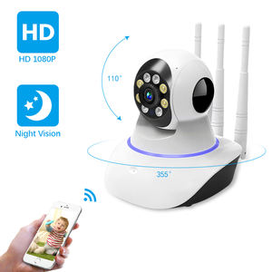 Venta caliente <span class=keywords><strong>V380</strong></span> IP Robot CCTV Cámara para Smart Home Security 1080P Mini 3 Antenas Audio bidireccional CMOS para bebé Nube interior - Product Image 4