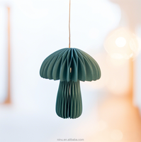 Lanternes 3D en papier nid d'abeille personnalisables et décorations de boules en papier en forme de champignon pour fêtes d'anniversaire