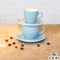 Ensemble de tasses et soucoupes à expresso en céramique brillante de haute qualité, petite taille, pour les cafés, les hôtels et les restaurants
