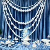 Guirlande géante de fausses perles et de boules en mousse pour toile de fond de mariage, décoration de plafond à grande échelle, décoration élite
