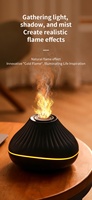Aromacare Coloré Lumière Ambiante Humidificateur Flamme Décor Chambre Aromathérapie Huile Essentielle Diffuseur Désodorisant