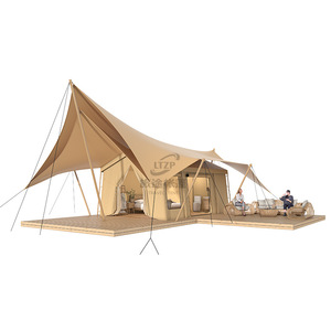Carpa de Lujo para Exteriores, de Una Habitación, para las Cuatro Estaciones, Impermeable, de Tela Oxford de Doble Capa, Montaje Manual, con Baño - Product Image 2