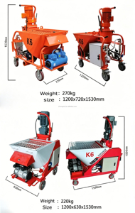 Pompe à mortier industrielle haute pression et haute efficacité avec moteur 5500W pour le lissage des sols de grands entrepôts - Product Image 3