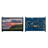 Pantalla Táctil Capacitiva IPS de 4.3, 5, 7 y 10.1 Pulgadas para Raspberry Pi, 1024*600, con Interfaz HD y USB y Soporte de Montaje