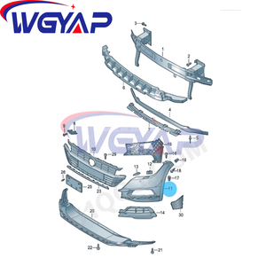 Parachoques delantero izquierdo y derecho WGYAP OEM para Volkswagen Arteon New LINE 3G8 807 795 796 GRU 3G8 807 013 014 K a <span class=keywords><strong>N</strong></span> B <span class=keywords><strong>G</strong></span> - Product Image 5