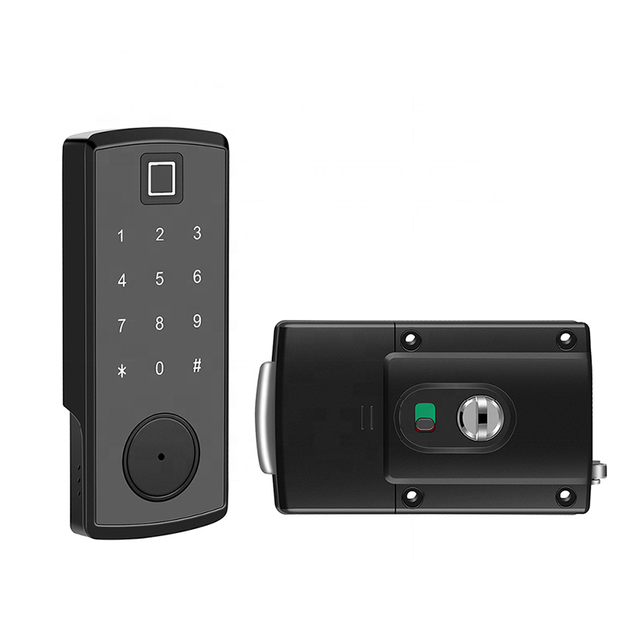 TTlock Ble Rim Lock Digital Keypad Deadbolt Lock Entry Touch Keyboard Smart Home Security Door Lock