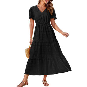 Robe décontractée d'été de style occidental de qualité supérieure, écologique, respirante, pour femmes, vente en gros, lavable pour tous les jours - Product Image 6