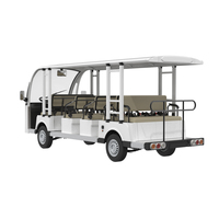 Bus électrique de tourisme à 14 places, éco-responsable, homologué CE, à toit ouvert, moteur AC 72V 7,5 kW