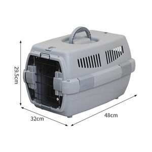 Portable Respirant En Plastique Pet Voyage <span class=keywords><strong>Transport</strong></span> Cage Transporteurs Flight Case avec Slings pour Chien ou <span class=keywords><strong>Chat</strong></span> Voyage - Product Image 2