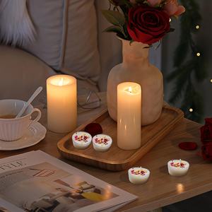 12 شمعة من شمع الصويا |   عطر الثلاثة الزهور (الورد، اللافندر، الياسمين) |   مواد تشكيل الشمع، شموع بدون دخان تدوم 4 ساعات - Product Image 6