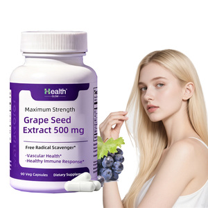 Cápsulas de Semilla de Uva OPC, Suplemento Directo de Fábrica, Marca Privada, Fórmula Antioxidante para Aclarar la Piel, Pedidos al por Mayor, MOQ Bajo - Product Image 1
