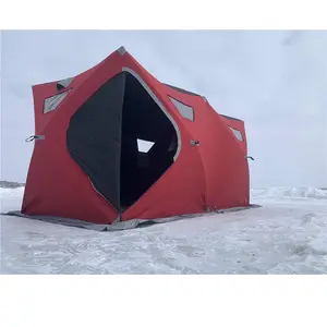 Tienda de campaña portátil para uso en exteriores, carpa de hielo con Etiqueta Privada, para acampar y hacer senderismo, 2021