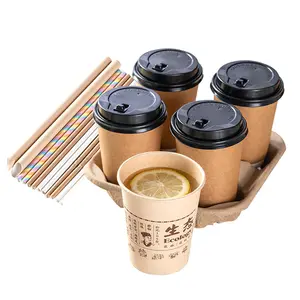Recyclable and Compostable Moulded Pulp Fibre Cup Carrier