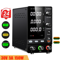 Alimentation électrique numérique à découpage réglable KUAIQU SPPS-C305C 30V 5A 150W CC, 15V 12V OCP, charge de batterie, maintenance électronique