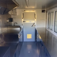 Food Truck 2025 pour petite cuisine, remorque pour hot-dogs, café, glaces, kiosque pour bonbons, chips, fibre de verre 220V