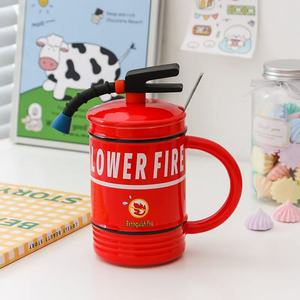 M 480ML Drôle Extincteur Tasse Bureau Salon Extérieur Personnalité Tasse À Thé Mâle Femelle Étudiante Couple Tasse En Céramique - Product Image 5