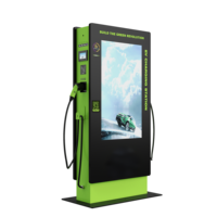 Station de recharge rapide tout-en-un pour véhicules électriques 22 kW, personnalisable, avec écran publicitaire pour usage commercial extérieur